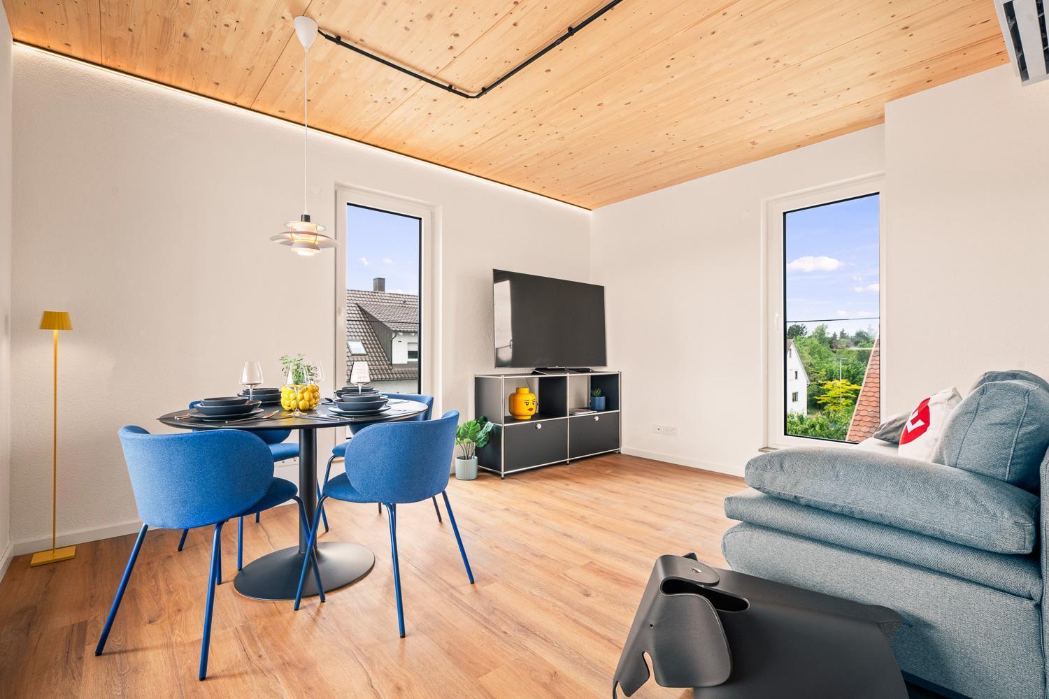 Penthouse Mit Traumhafter Terrasse Klimatisiert Apartment Friedrichshafen Luaran gambar